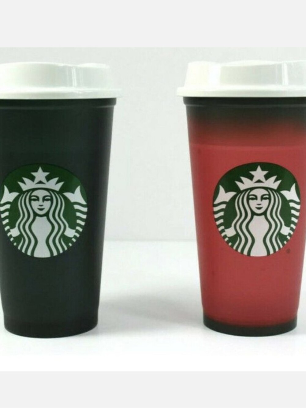 Starbucks Holiday 2020 Color Changing Cups Christmas Hot Cups Set 2 Tumbler NEW - Picture 2 of 7